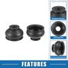 Universal Car Turn to Rod Arm Ball Joint Head Dust Protection Car Suspension Steering Parts Rubber Black (Set of 6)