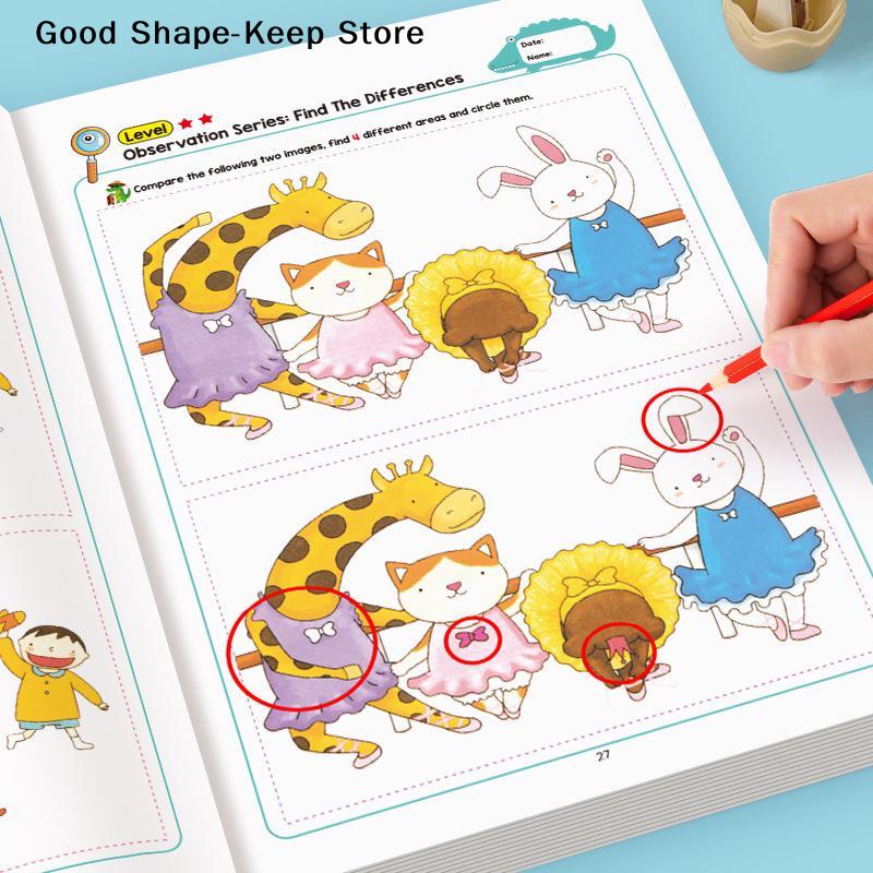 Set of Visual Discovery Find the Difference Game with Pictures & Illustrations Book