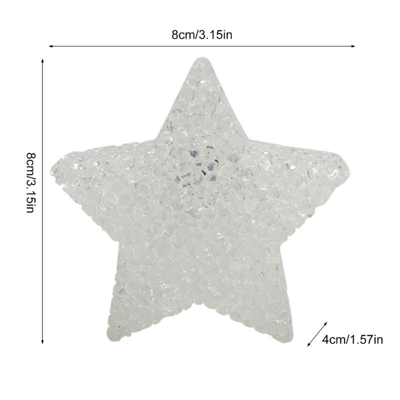 Pack of 6 Glowing Bracelets Fun Light Up Wristbands Bright LED Glowing Bracelets with Star for Kids and Adults Party Fun