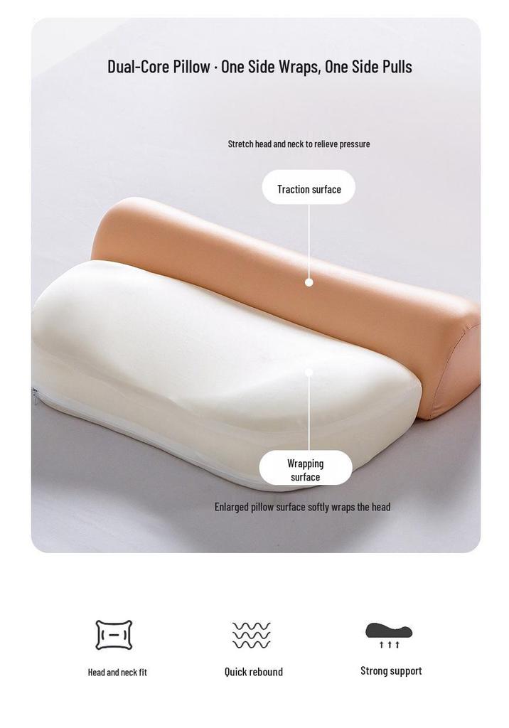 Xiaohongshu Cool Memory Foam Pillow: Zero Pressure, Deep Sleep Lumbar and Neck Support for Adults