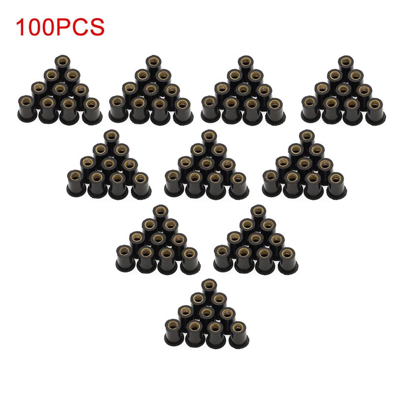 Motorcycle M5 Metric Rubber Well Nuts Windscreen Fairing Cowl Screws Bolts Accessories For Honda Kawasaki Yamaha BMW Ducati