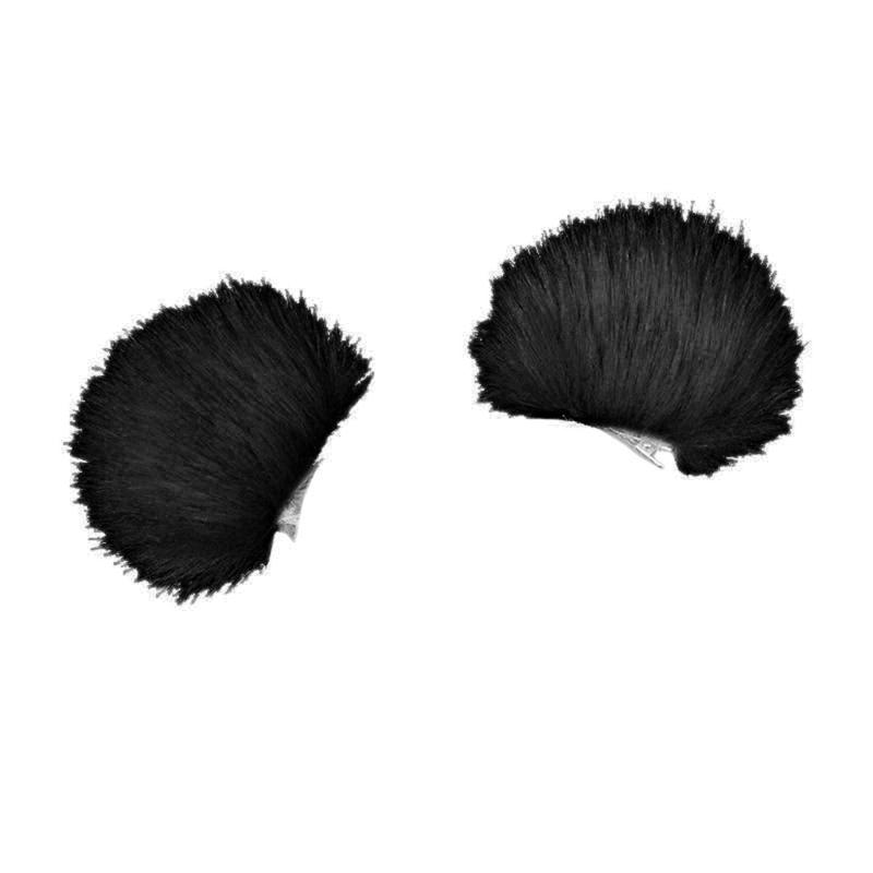 Simulation Bear Ear Hair Clip for Cosplay Party Furry Faux Furs Ear Hair Clip Halloween Party RolePlay Maid Barrettes
