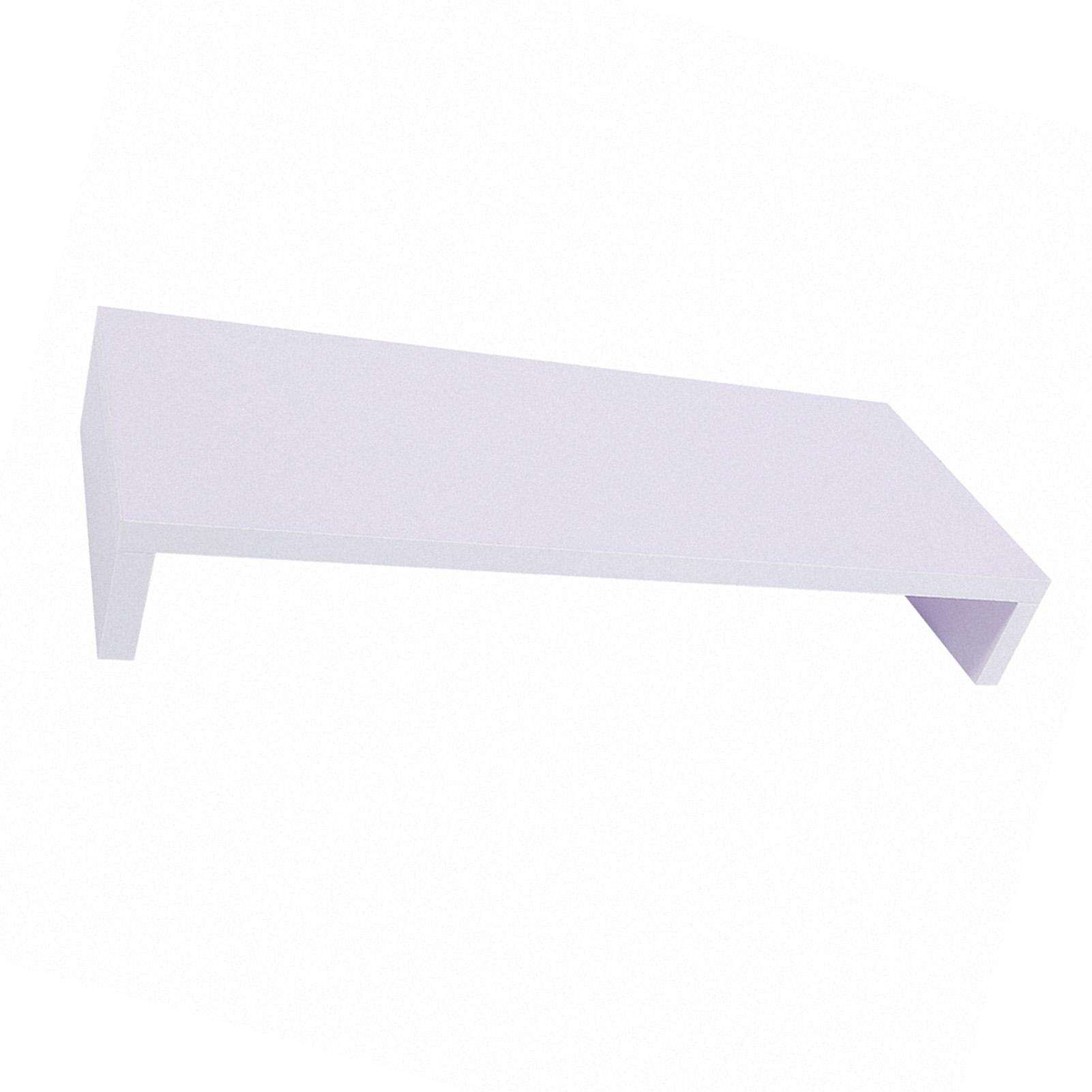 Wooden Monitor Stand LED Computer Monitor Riser Desktop Display Rack Purplish White