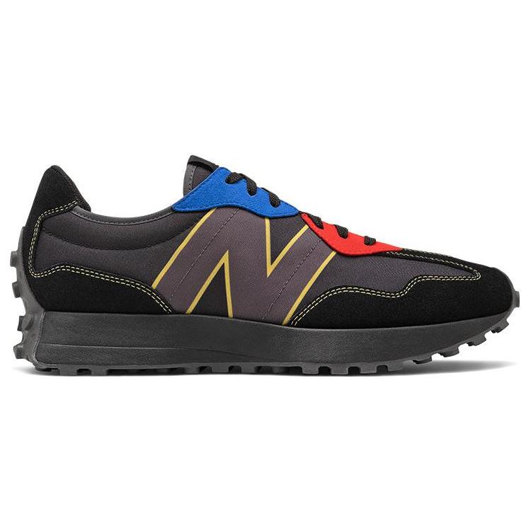 New Balance 327 Black Yellow Blue Red