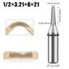 Carbides Tapered Woodworking Bit 1/2Inch Shank Round Bottom Router Bit For Smooth Curved Slots Machine Compatibility