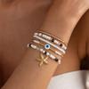 SHIXIN 2026 New 7 Pcs/Set Stackable Starfish Pendant Bracelet for Women Vintage Elegant Rice Beads Bangle Summer Beach Jewelry