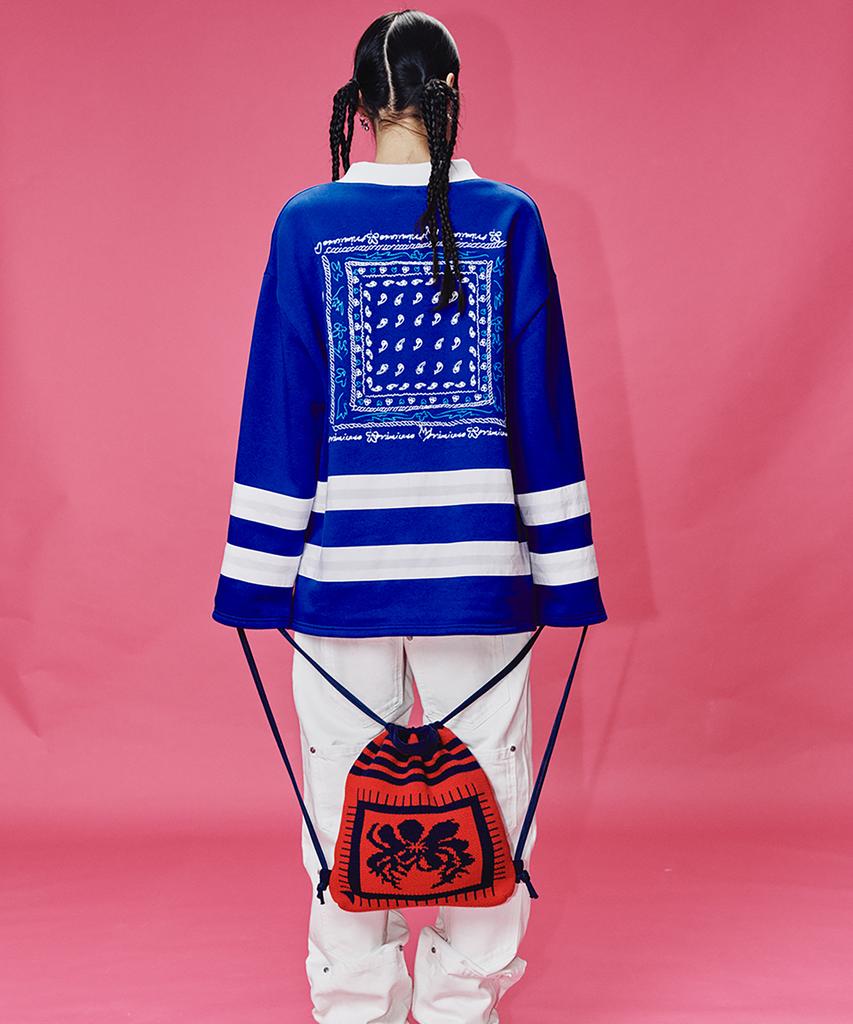 MIMICAWE Bandana Rugby Top/Blue