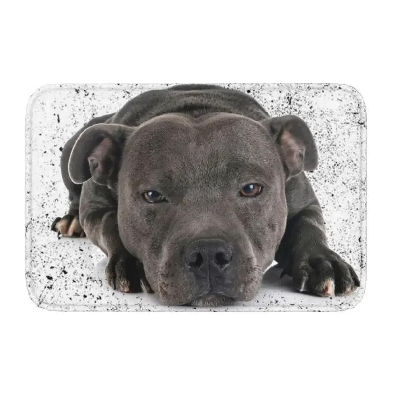 Nope Bull Terrier Dog Lazy Front Floor Door Entrance Mats Indoor Animal Pet Kitchen Bathroom Doormat Living Room Carpet Rug