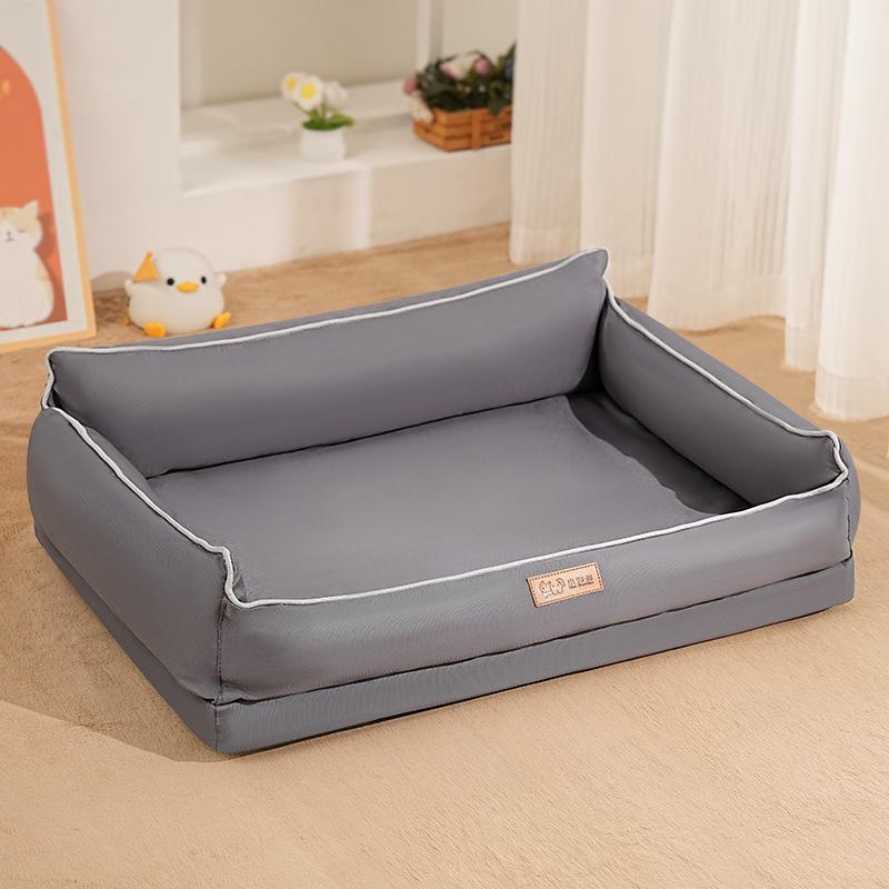 Cama para Cão de Tecido Oxford: Ninho Oval Quatro Estações para Animais de Estimação