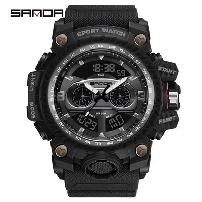 Fashionable Sanda 3153 Men's Multifunctional Sports Watch - Trendy and Creative Design