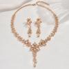 BLINGBAY Dámská sada šperků Fairycore Romantické Svatba Svatební doplňky Retro Kamínky Elegantní Náhrdelník Náušnice Sada Dámské Moderní Šperky Dárek