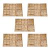 Day and Night - Day and Night Porch Tiles 30 Units Brown Wood 50x50 Cm