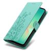 For Samsung Galaxy A26 5G Wallet Case Butterfly Floral Imprint PU Leather Phone Cover with Wrist Strap