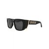 Philipp Plein Acetate Sunglasses Square Frame Black Black Smoke