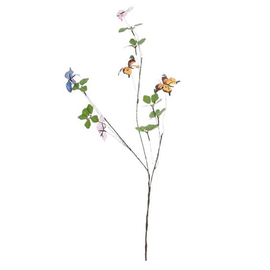 

Artificial Butterfly Branches Simulation Greenery Stems with Leaves Fake Floral Arrangement for Vase Filling Home Office Party Decoration A