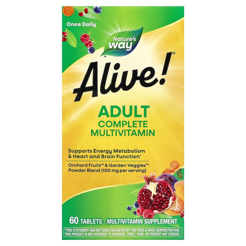 Nature's Way Alive Daily Energy Multivitamin & Multimineral 60 Tablets