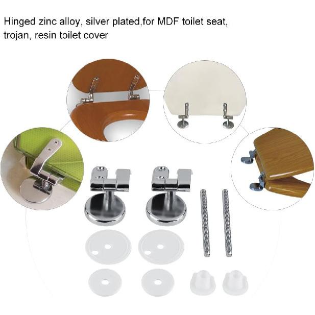 

Toilet seat Hinge, Toilet Set, Oxidation Resistant Nylon Fixing Nuts for Hotel Bathroom