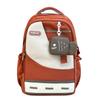 Schoolbag schoolbag for women's travel, new versatile, simple and stylish, contrasting colors, junior high school backpack, student large-capacity 