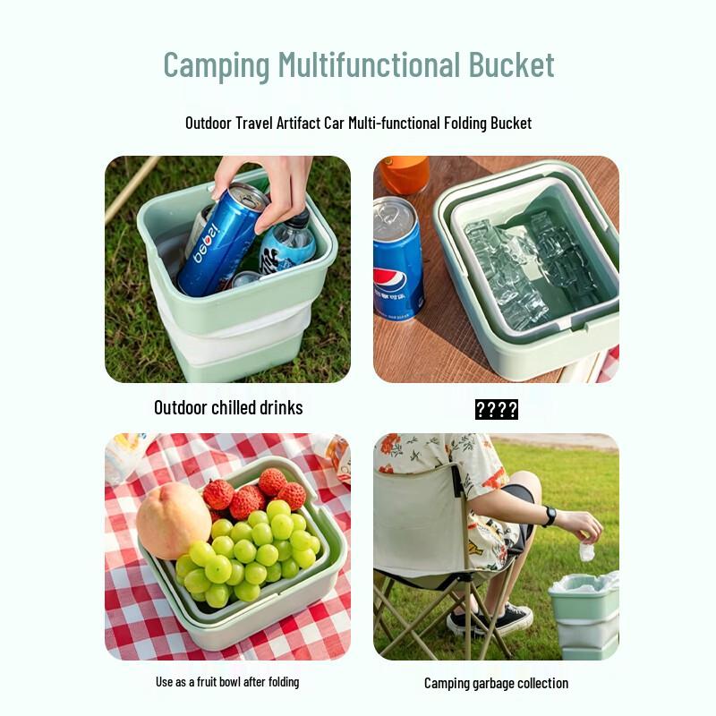 Portable Car Foldable Bucket