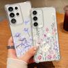 Clear Small Flower Pattern Phone Case For Samsung Galaxy A57 A37 A17 A56 A16 A55 A36 A26 A15 A35 A54 A53 Shockproof Soft Cover