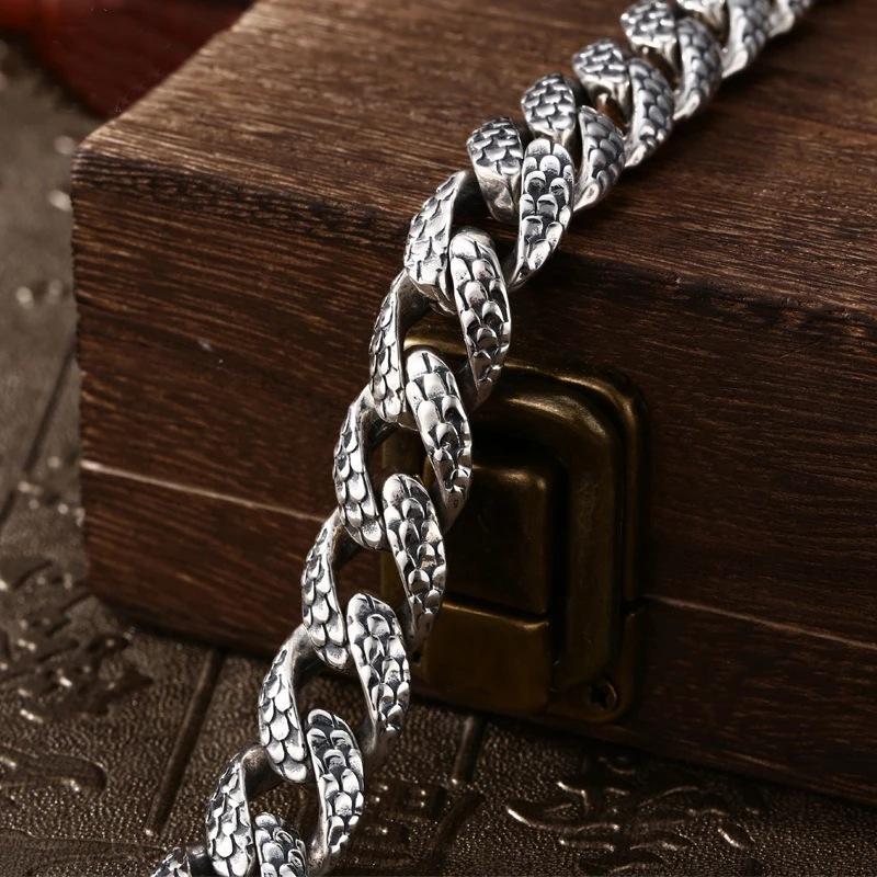 Personalized Dragon Head Bracelet, Mighty Men's Bracelet, Retro Dragon Bracelet, Jewelry