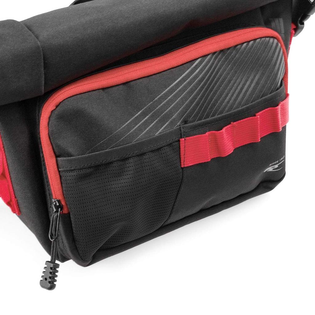 Motorcycle Waterproof Waist Bag 5L Free 13002 Waterproof [Komine] Black/Red SA-243