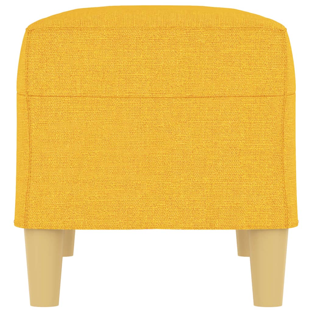 Vidaxl Bench, Light Yellow, 70X35X41 Cm, Upholstered with Fabric