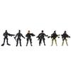 6 Pieces Movable Army Soldier with Weapons Set Action Figures Kids Toy Gift