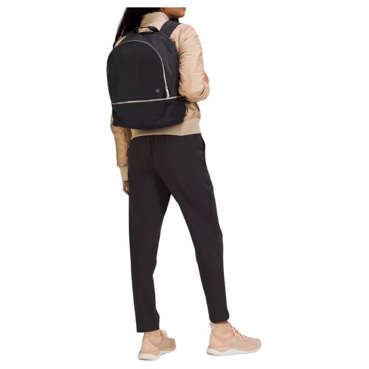 Lululemon 20L City Adventurer Solid Color Simple Zipper Closure Backpack Women backpack Black LW9DU4S-0001