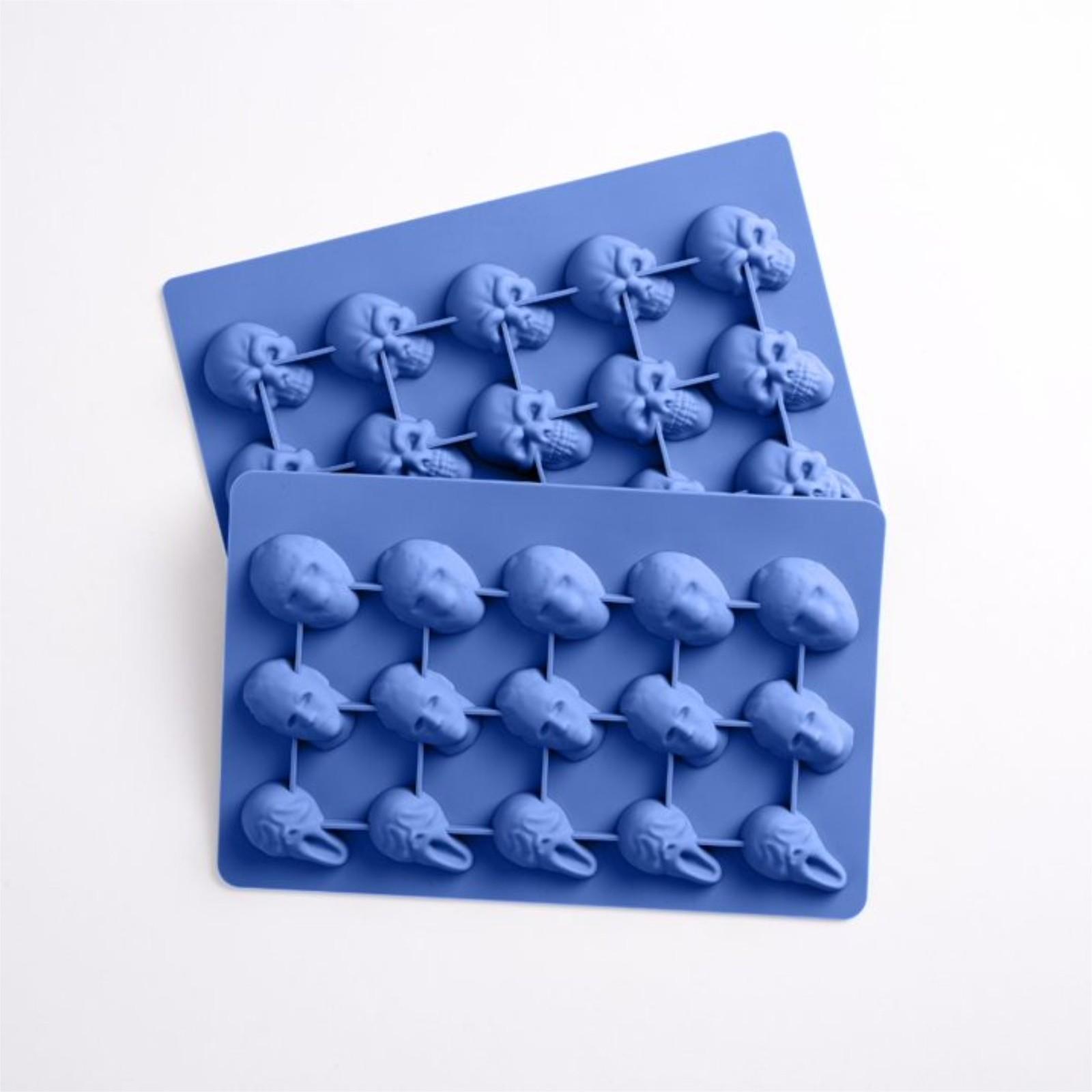 

3D Силиконовая форма, Форма для торта на Хэллоуин - Забавные формы скелетов для шоколада, пирожных, выпечки, конфет и смолы One Size