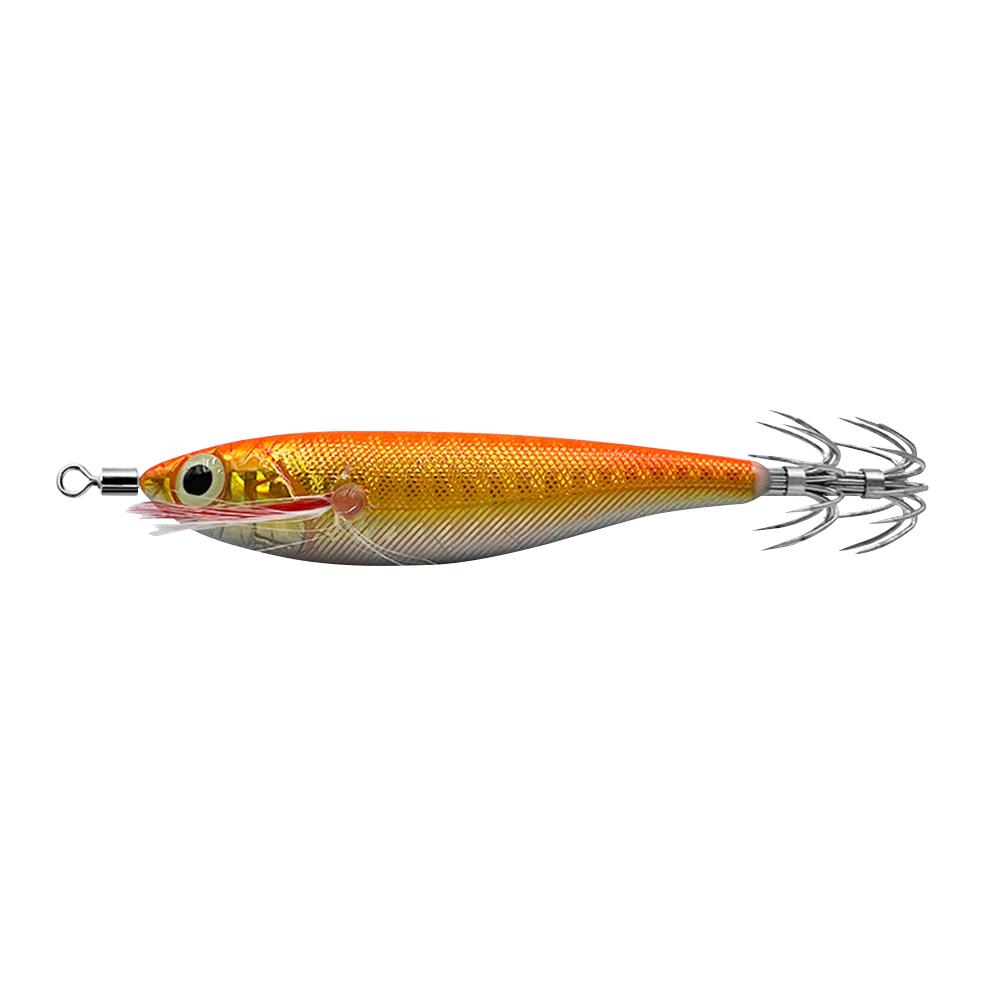 Luminous Fishing Lure Horizontal Artificial Squid Hook 100mm 9g Wood Shrimp Cuttlefish Hard Bait for Cuttlefish Sea Fishing