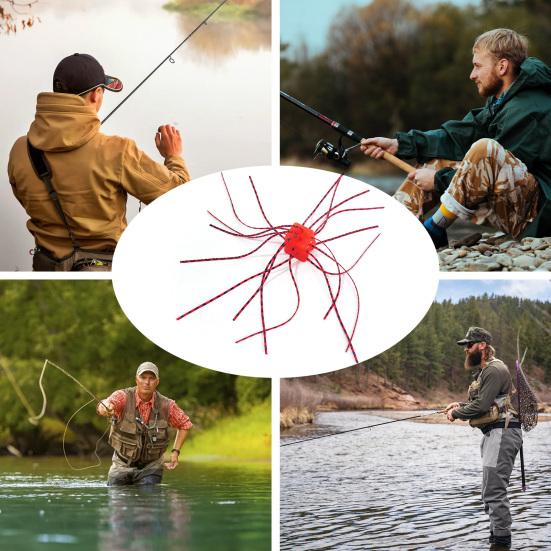 6Pcs Soft Baits Slow Sinking Bright Color Flexible Bite Resistant Reusable Dice-Shaped Baits