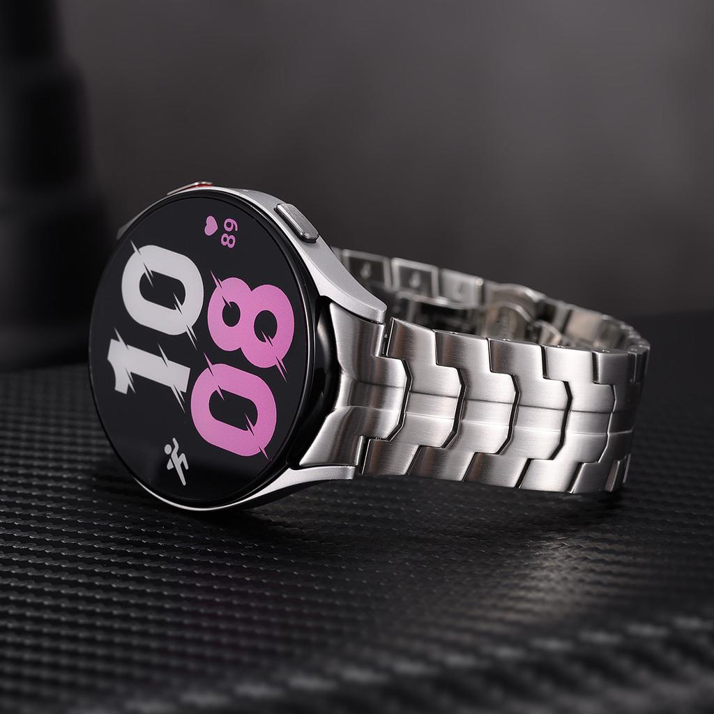 Rustfri stålrem for Samsung Galaxy Watch 7 6 5 4 Klassisk 47 mm 43 mm 42 46 mm 45 mm Ingen hull Metallbånd 40 mm 44 mm lenkearmbånd