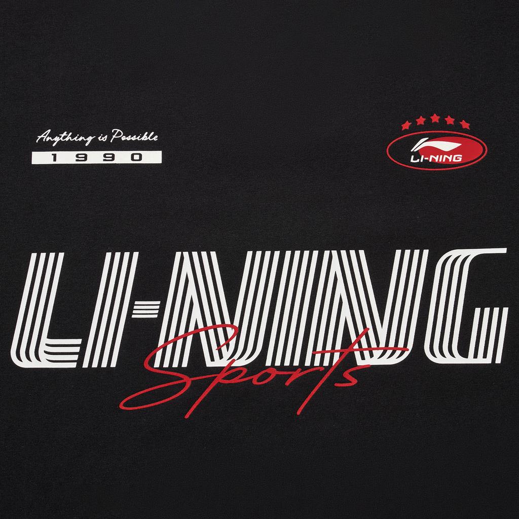 Li-Ning Versatile Comfortable Round Neck Letter Short Sleeve T-Shirt Men Tops AHSW447-3
