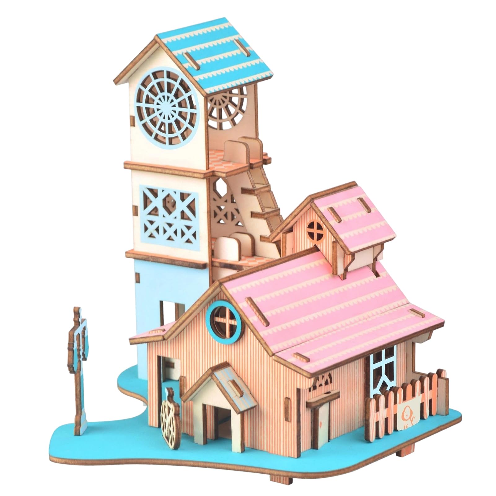 

3D Wooden Puzzle Miniature House Recreating the Four Seasons Architectural Model Wooden Toy DIY Interior Decoration Atmosphere Creation Collection