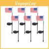 Stunning Led Solar Garden Flag Lights For Patriotic Decor With Ip65 Waterproof