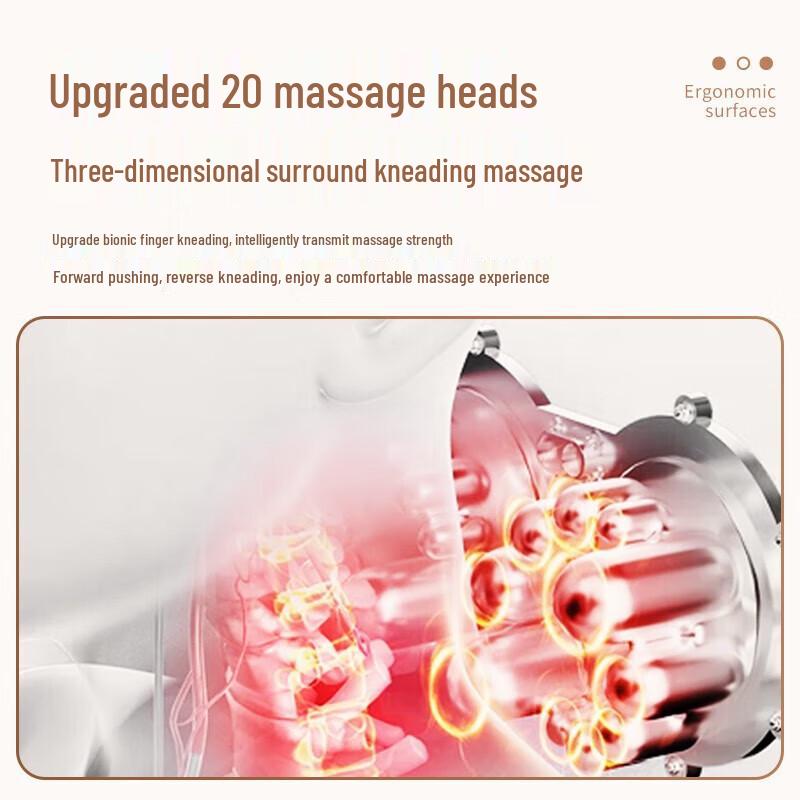 WayourCare Shoulder and Neck Massage Pillow CN plug (adapter included)