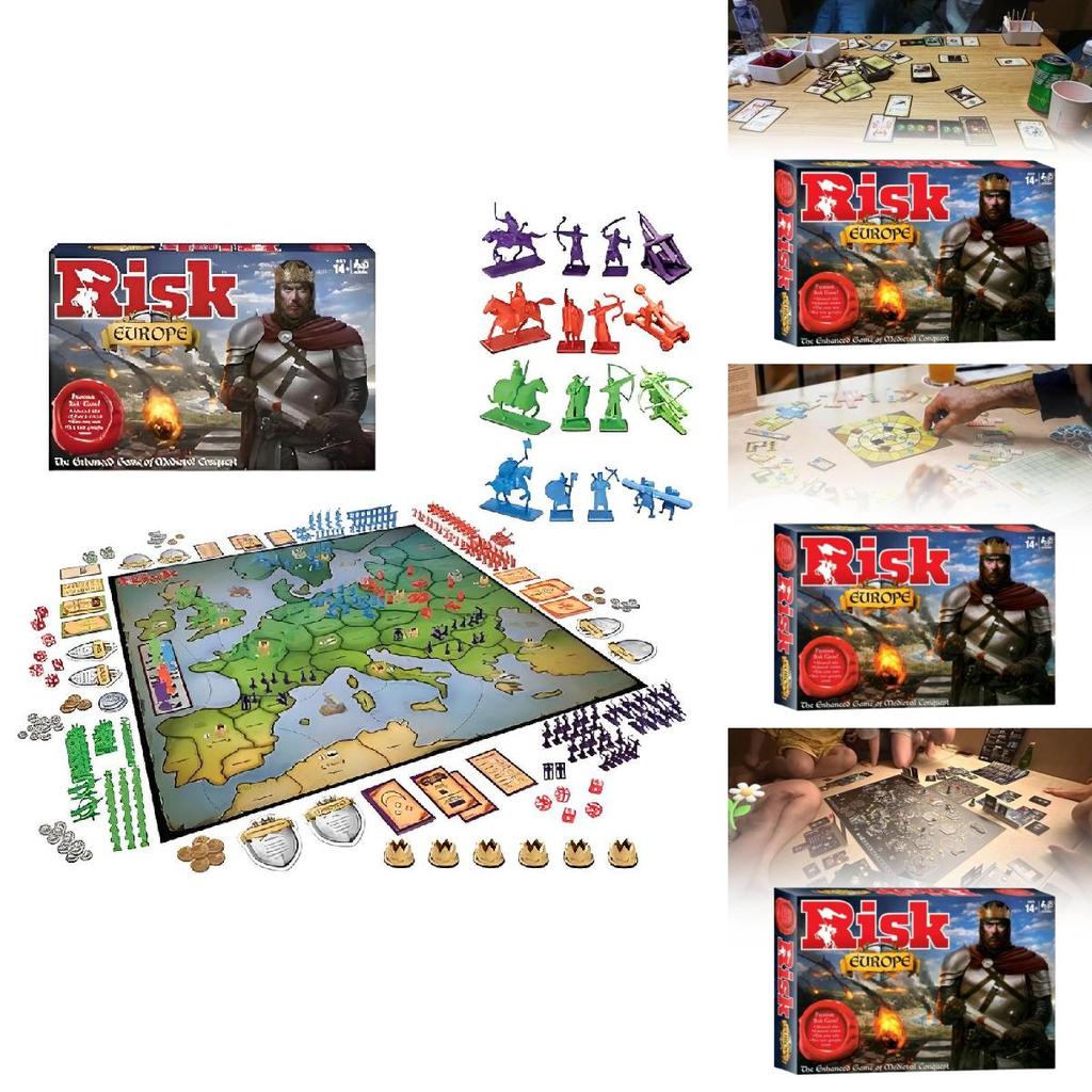 Risk Avrupa Kart Oyunu Yetişkinler ve Gençler İçin Parti Eğlencesi ve Aile Eğlencesi