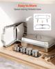 Rectangle Chafing Dish, 8.5L 2 Pack Stainless Steel Chafing Dish, Food Warmer Chafer Complete Set with Hollow Handle, 1 Food Tongs, Lid, Fuel Holder,