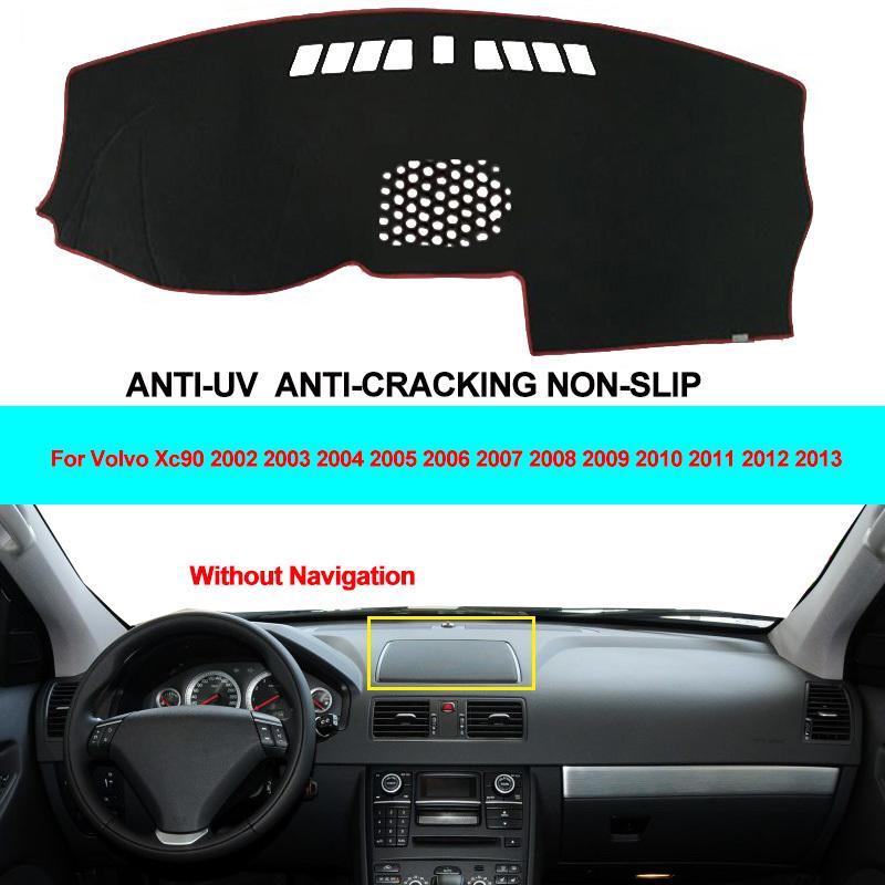 2 Layers Car Inner Dashboard Cover Dash Mat Carpet Cushion Sun Shade Dash Board Pad Cape For Volvo XC90 2002 - 2011 2012 2013