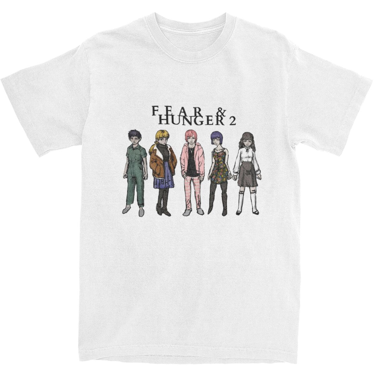 Fear And Hunger Termina T-Shirt Men s Video Game Cartoon Vintage Cotton T Shirts Summer O-Neck Tee Shirt Oversized Clothing S разноцветный