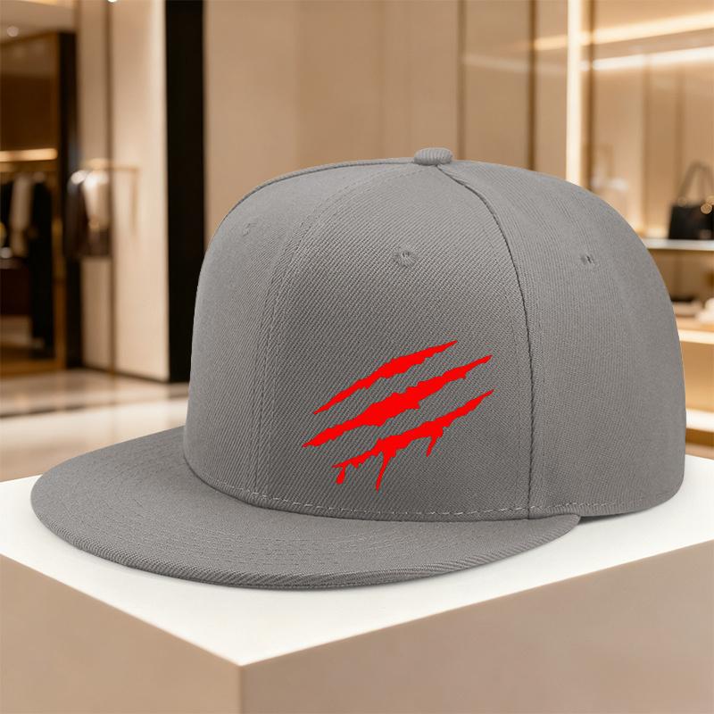Flat Brim Snapback Cap Men Women Adjustable Hip Hop Baseball Hat
