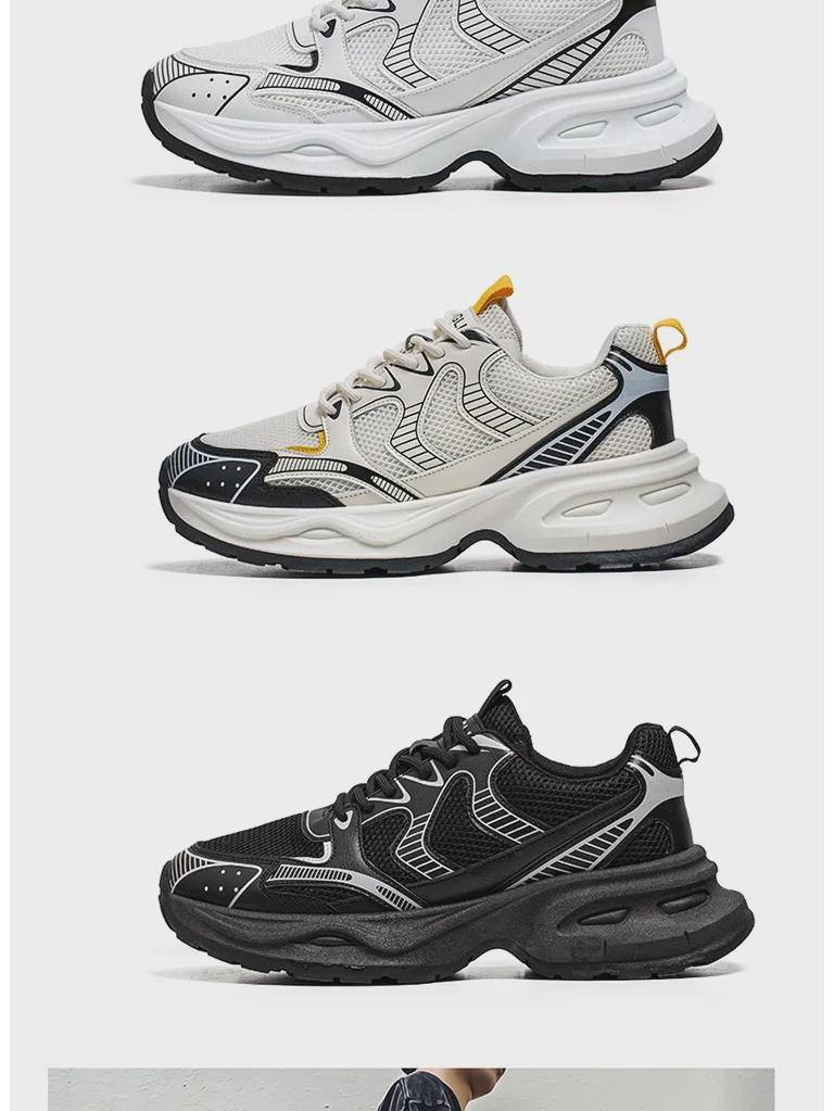 Retro-Laufschuhe für Herren – Atmungsaktive, lässige Sneakers in großen Größen für den Sommer