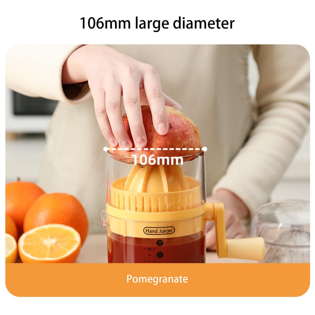 Hand Operated Citrus Squeezer with Ergonomic Handle Handheld Juicer for Home Use and Outdoor Picnics Kitchen Accessory