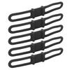 DUUTI 5pcs Bike Silicone Band Cycling Flashlight Handlebar Mount Holder Multipurpose Bicycle Straps for RidingBlack