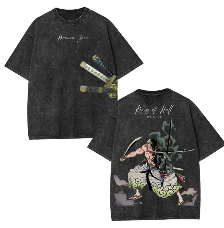 

Helluva Loona Cartoon Print T Shirt Hip Hop Washed Cotton Oversized TShirt Impish Behavior Men Women Clothing Short Sleeve Tees M