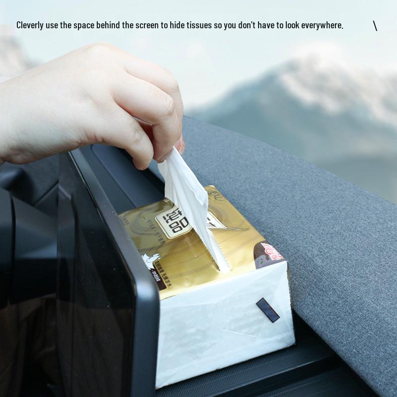 Armaturenbrett-Aufbewahrungsbox für überarbeitetes Model 3, komplett aus TPE, Halterung für ETC Autozubehör