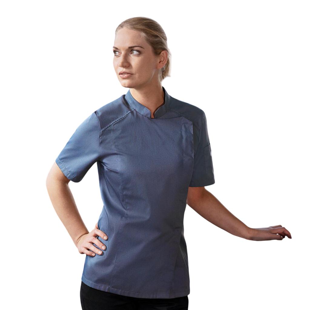 Womens/Ladies Modern-Look Short-Sleeved Chef Jacket