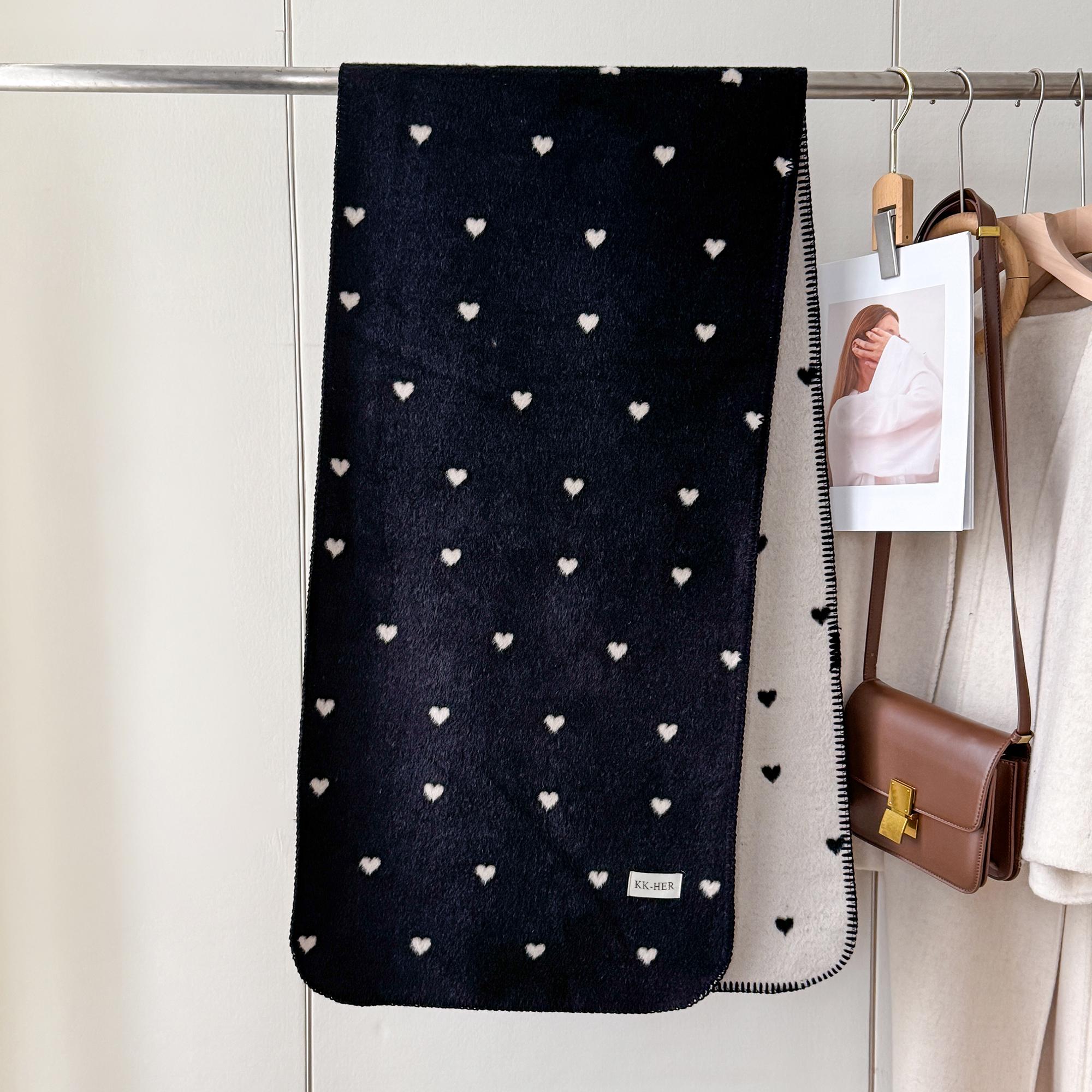 

Luxury Women S Heart Scarf Imitation Cashmere Shawl Pashmina Poncho Thick Warm Winter Accessory For Female Echarpe Bufanda