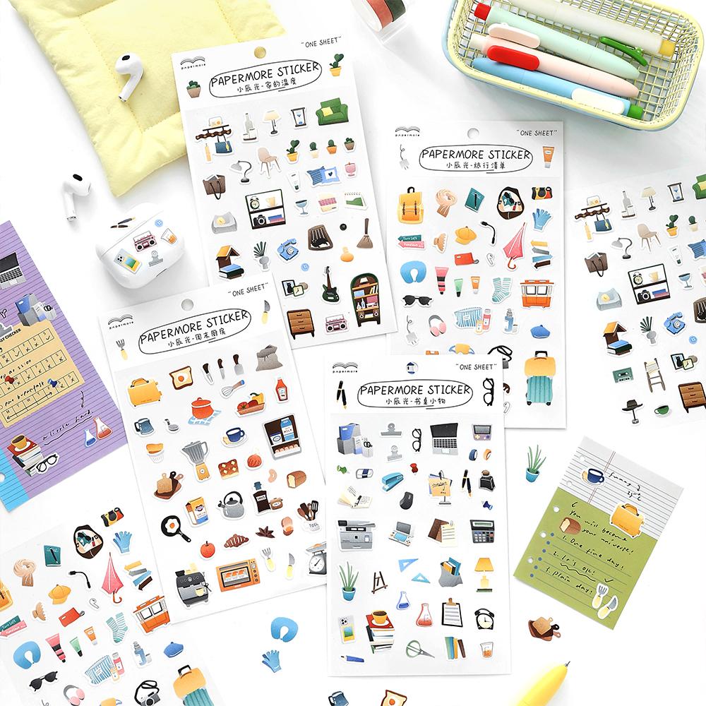 1 Pc Kawaii Japanese Childhood Memories Die cut Adhesive Sticker Junk Journal Collage Decoration Scrapbook Diary Cute Sticker